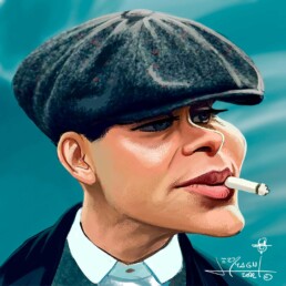 Cilian Murphy caricature