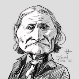 Geronimo caricature