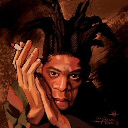 Jean Michel Basquiat caricature