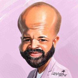 Jeffrey Wright caricature
