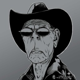 Wes Studi caricature