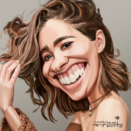 Haley Lu Richards caricature