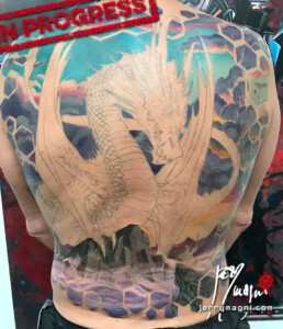Bak piece dragon tattoo 5th sitting
