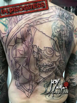 prima seduta tatuaggio schiena