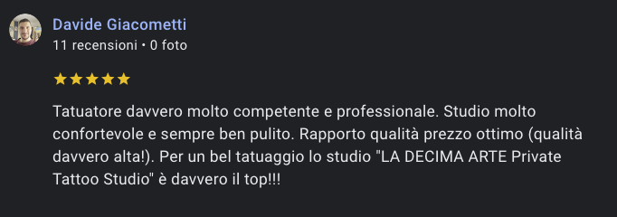 recensione cliente