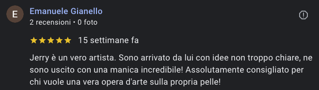 recensione cliente