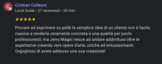 recensione cliente