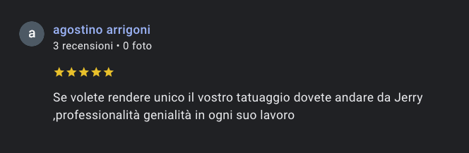 recensione cliente