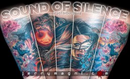 tatuaggio polpaccio, ducati, farfalle, fiori di cileigio, lava, motore, combustione, valvole, sistema desmo, ragazza con benda, albero di ciliegio, Jerry Magni Tattoo Artist. Bergamo, Milano, Brescia, Piacenza, Mantova, Lecco, Como, miglior tatuatore, provincia, lombardia