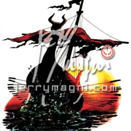 Illustrazione a pennarelli per libro segni di pelle. Jerry Magni 1995